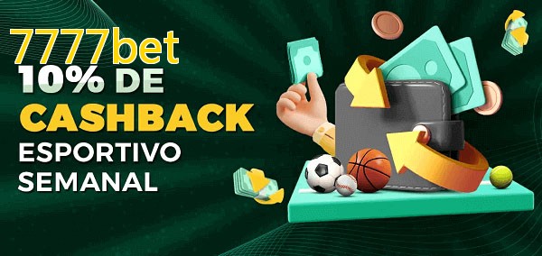 10% de bônus de cashback na 7777bet